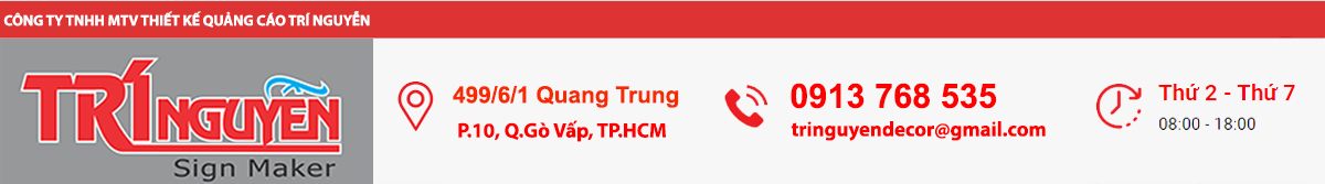 #1. LÀM BẢNG HIỆU QUẢNG CÁO Ở TẠI GÒ VẤP - GIÁ RẺ UY TÍN